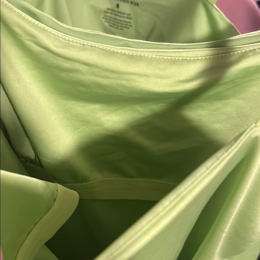New York & Company Yellow Green Sleeveless Camisole - Picture 5 of 5